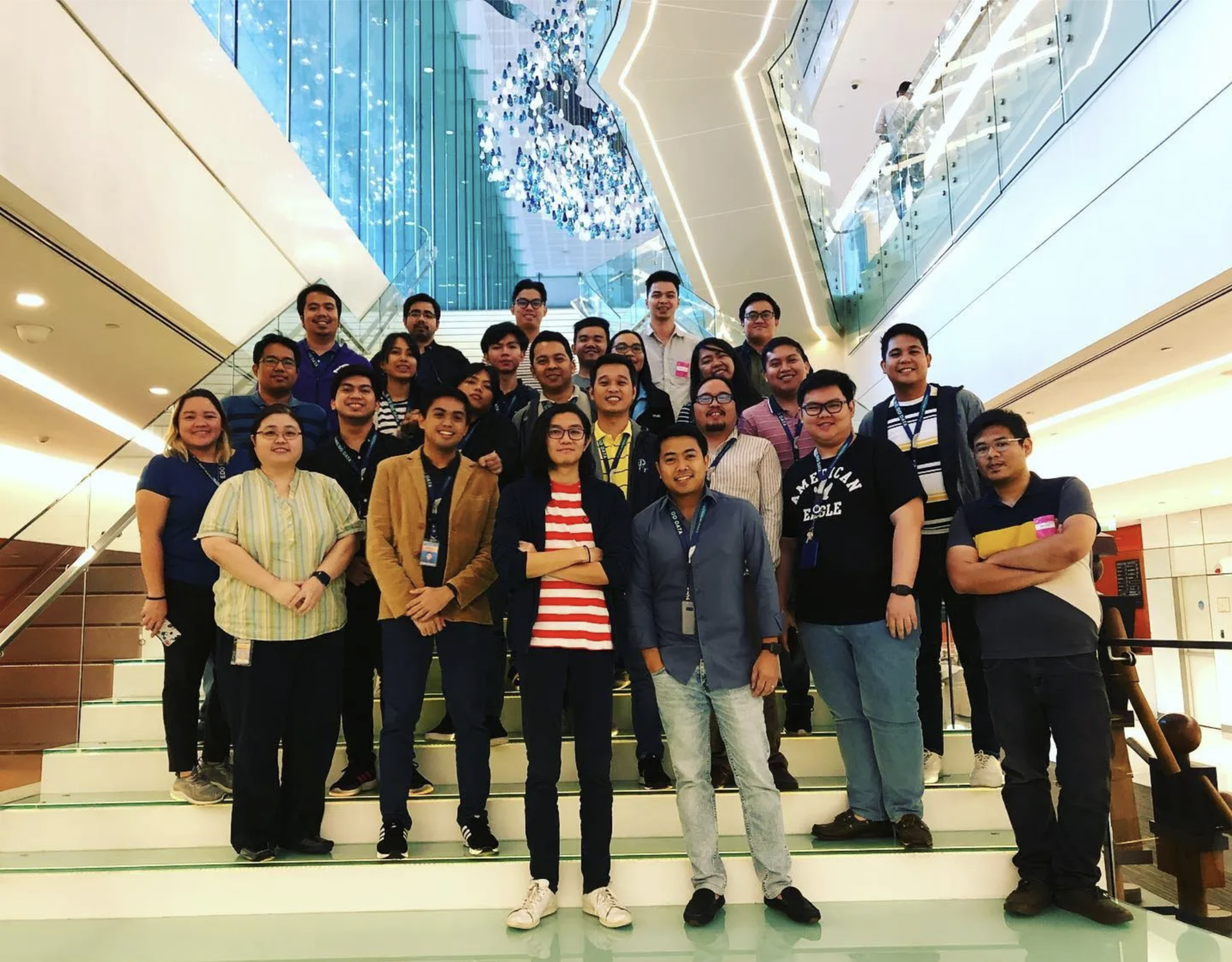 Team photo from my time as a Data Engineer at Globe